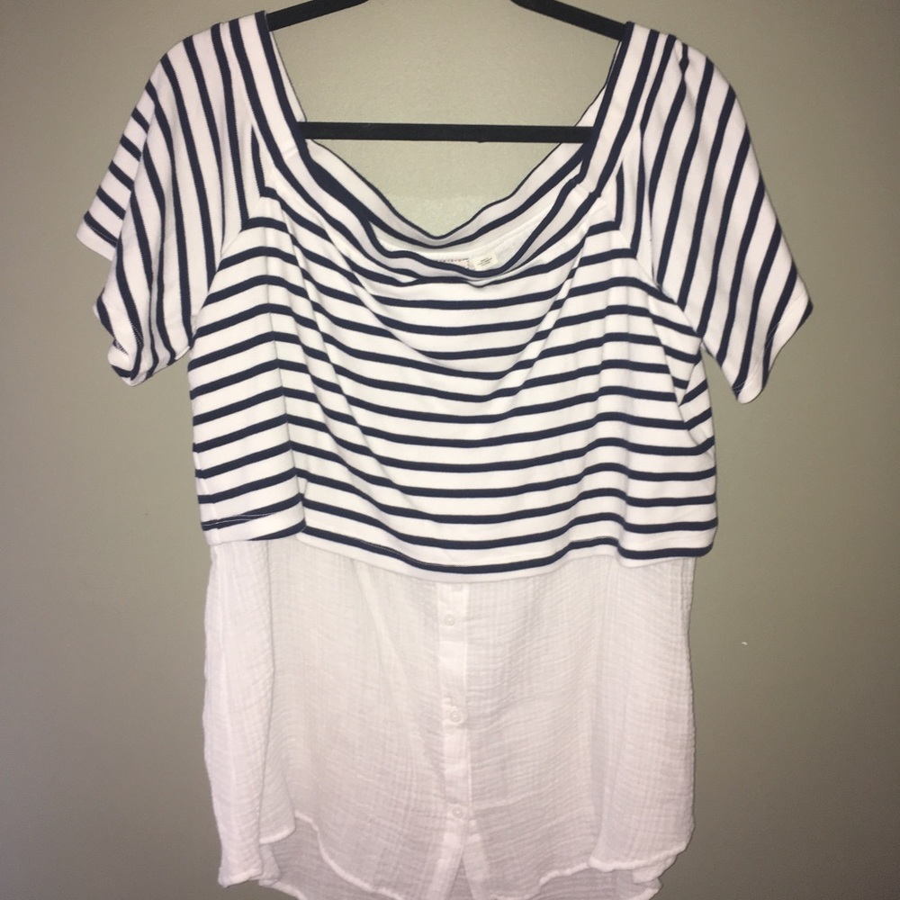 Anthropologie off-shoulder top. NEW WITH TAGS.
